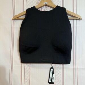 NikeSkims Skims Matte High Neck Bra Obsidian Black Size 34DDD Fits L NWT $68